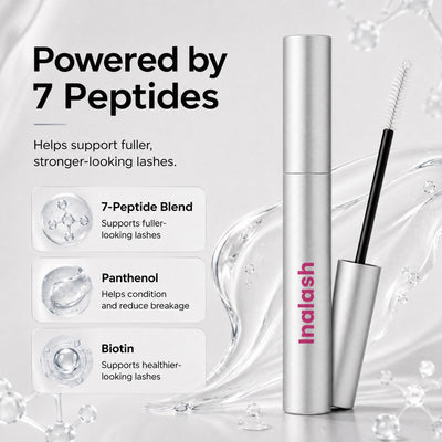 Powered by 7 peptides — 7-peptide blend, panthenol, biotin