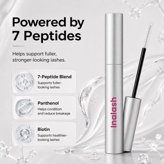 Powered by 7 peptides — 7-peptide blend, panthenol, biotin