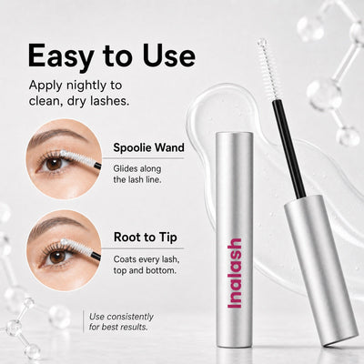 Easy to use — apply nightly with the ball-tip spoolie wand along the lash line, root to tip